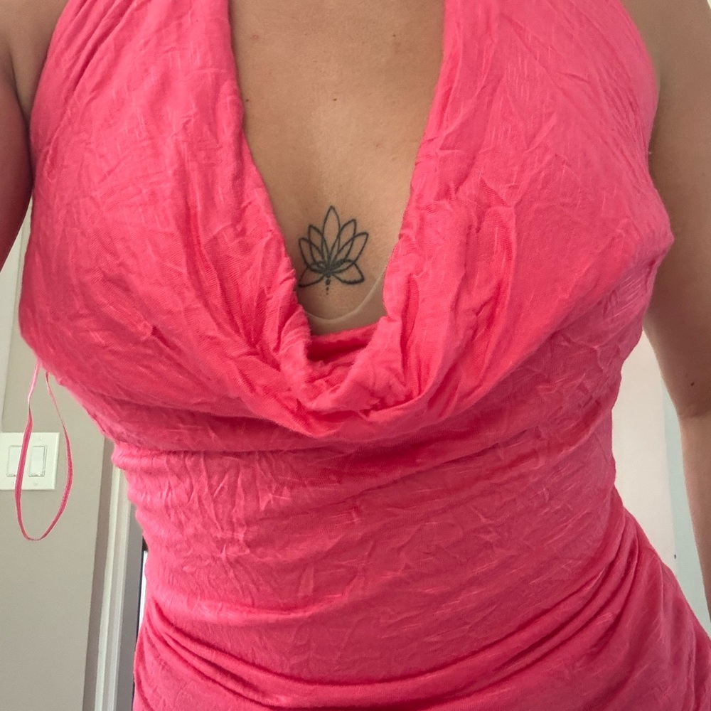 Arden B Pink Halter Top